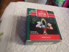 Hallmark Keepsake Christmas Ornament Friends are Fun Squirrels NIB 1991