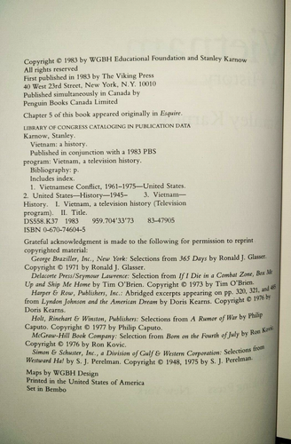 Vtg HC, Vietnam, A HIstory by Stanley Karnow - Companion to PBS Series, 1983 - Picture 5 of 17