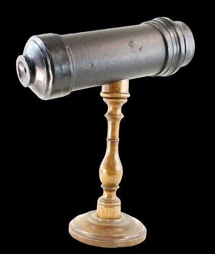 KALÉIDOSCOPE noir sur pied circa 1860 / Magic lantern - Imagen 5 de 13