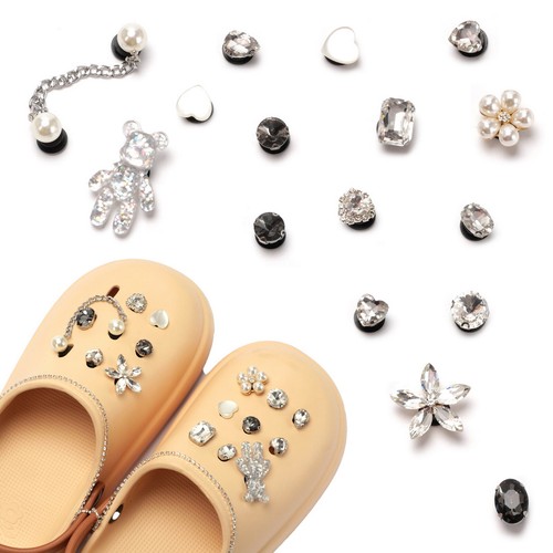 18PCS Shoe Charms Set Bling Flower Decorations for Crocs Clogs Fashion DIY - Picture 6 of 7