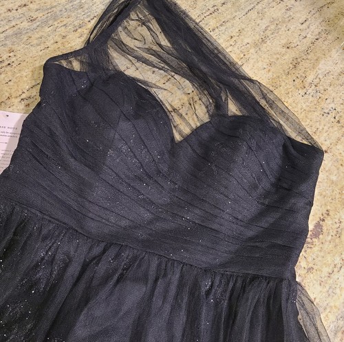 NEW! Anthropologie Size 8 BHLDN Hayley Paige Phoebe Dress Black Reg $325 - Picture 9 of 12