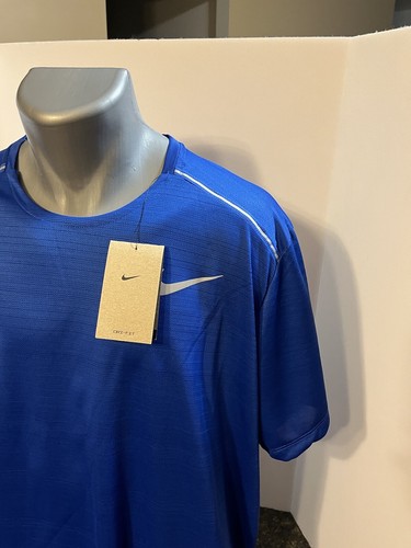 Camiseta para hombre Nike Running azul real XXL poliéster - nueva con etiquetas - Imagen 4 de 16