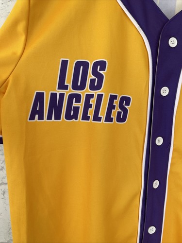 Camiseta deportiva abotonada de Phyle LeBron James #23 del rey de los Angeles LA Lakers - grande - Imagen 3 de 7