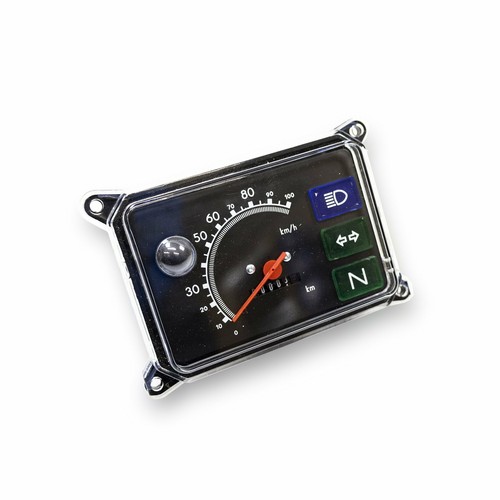Speedometer Square Instrument Cluster Device Combination for Simson SR50 SR80 - Black - Picture 2 of 4