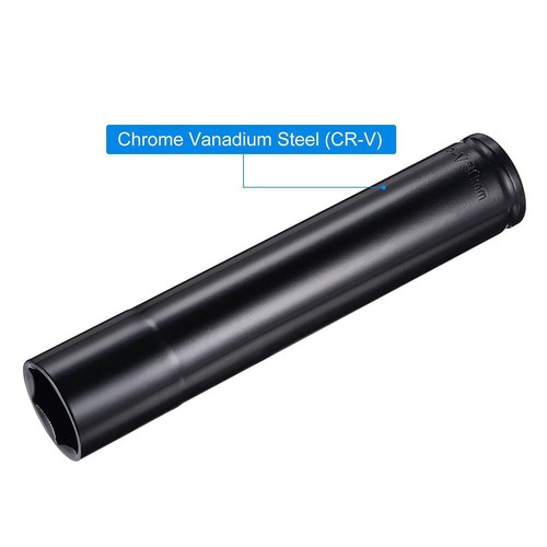1/2" Drive 30mm Deep Impact Socket CR-V Steel 8" Length 6-Point Metric Sizes New - Picture 11 of 13