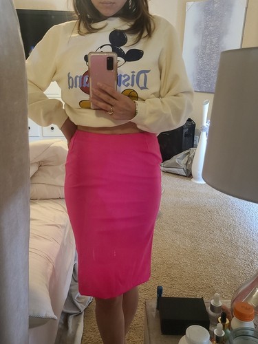 Dolce and Gabbana Pink Nylon Skirt. 38