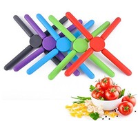 Tenta Kitchen Foldable Silicone Trivetsï¼expandable/collapsible(pack Of 5), on sale Tenta Kitchen Foldable Silicone Trivetsï¼expandable/collapsible(pack Of 5), on sale