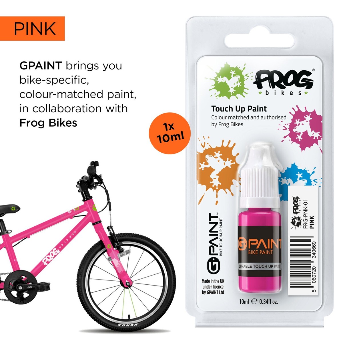 FROG BIKES TOUCH UP PAINT PINK BY GPAINT eBay