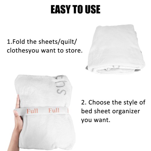 12Pcs Bed Sheet Organizer Bands Set Elastic Bedding Straps King Full Twin - Picture 12 of 19