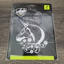 Auto Drive Auto Decal 4” UNICORN Car Decal W/ Rhinestones New