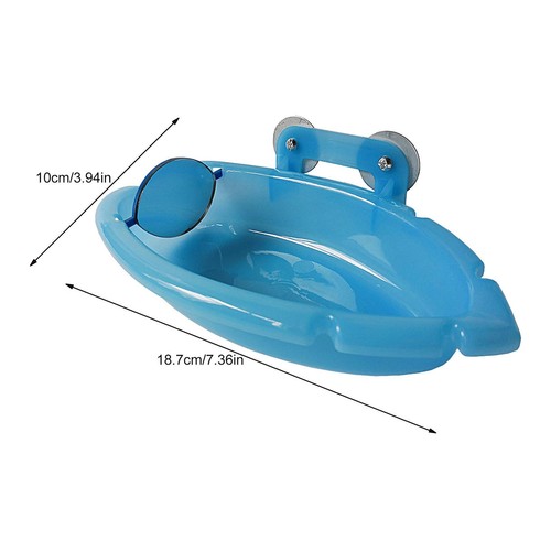 Bird Water Bath Tub For Pet Bird Cage Hanging Bowl Parrots Parakeet Birdbath - Picture 4 of 12