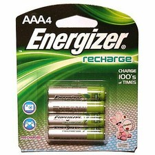 Energizer NH12BP4 AAA 700 mAh NiMH Rechargeable Batteries - Pack of 4