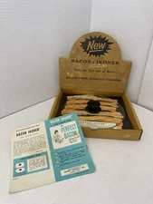 Rare Bacon Ironer Tempered Glass Sunset Specialty Co. Small Chip Very Clean IOB