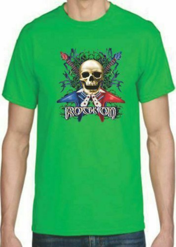 Erwachsene DryBlend® T-Shirt - ( ROCK ON SKULL - BIKER / CHOPPER ) - Bild 7 von 45