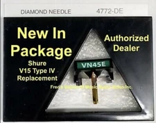 NEW Shure V15 Type IV VN45E 4772DE Pfanstiehl Turntable Needle Best Replacement 