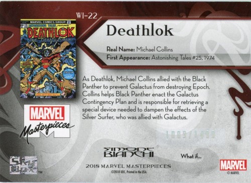 2018 Marvel Masterpieces YOU PICK Base/Prelim Art/ Holofoil/Gold Sigs/ What If? - Picture 355 of 457