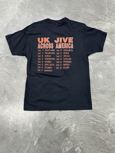 1980s The Kinks UK Jive Across America Burning Flag Band Tee - Picture 3 of 6