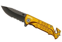 Rescue Folding Knife With Glass Window Breaker, Seatbelt Cutter And Heavy Duty N on sale Rescue Folding Knife With Glass Window Breaker, Seatbelt Cutter And Heavy Duty N on sale