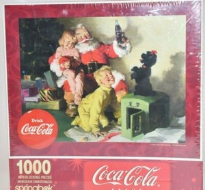 * Springbok Coca-Cola Santa & Friends 1000 Pc Jigsaw Puzzle 2005