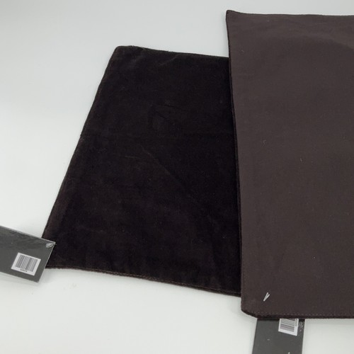 Set Of 2 Luxurious Velvet Bro Placemats 13”X18” Cotton Backing Party Chic Glam - Picture 2 of 5