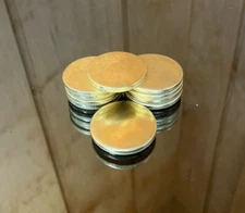 Brass Disk Circle Blanks 1-1/4" Diameter 1/8'' Thick 10 Pieces Disc Discs Disks