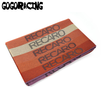 Orange JDM Recaro Fabric Cloth For Racing Seat Panel Armrest Decoration 1Mx1.6M
