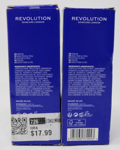 Revolution Skincare London Overnight Skin Oil Concentrate 1.01oz Lot of 2 New - Picture 3 of 6