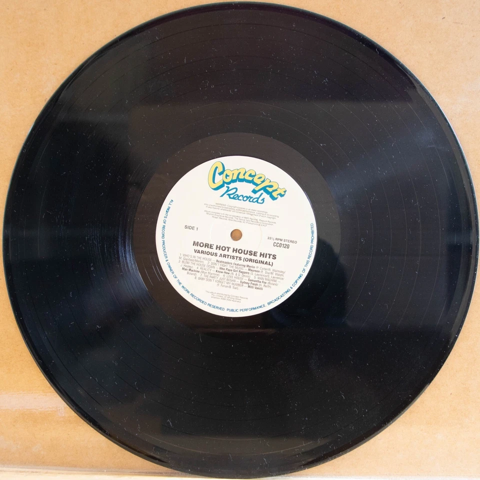 MORE HOT HOUSE HITS 90 - VARIOUS - Vinyl LP - Concept - 1990 - VG FREE POST 2718 - Image 2 of 4