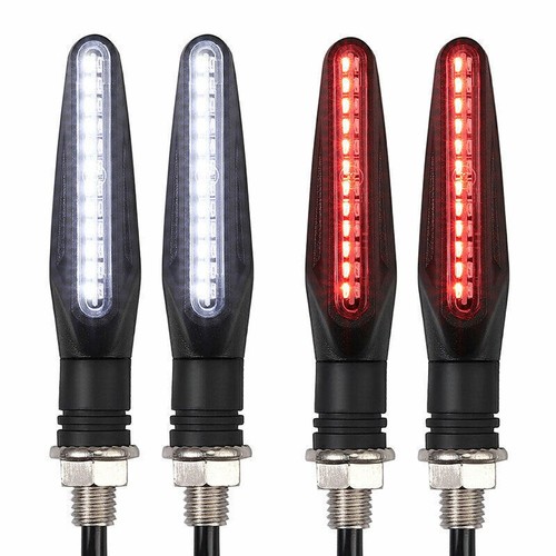 Motorcycle Sequential Flowing LED Turn Signal Indicator DRL Daytime Brake Light - Bild 23 von 28