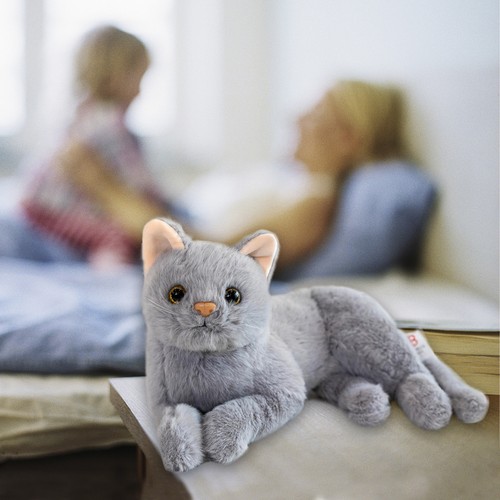1*Shorthair Cute Cat Doll Pet Toy Stuffed Cat Plush Toy Home Decor Gift For Kids - Picture 4 of 9