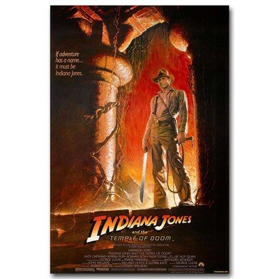 MOVIE POSTER INDIANA JONES and the TEMPLE of DOOM action adventure 24X36 VW0