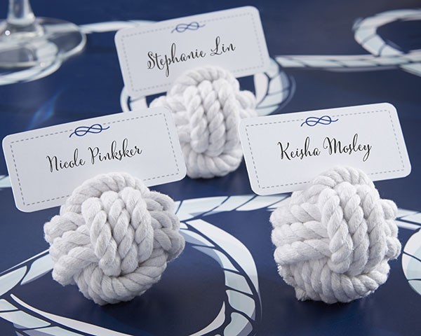 144 Nautical Rope Ocean Theme Wedding Place Card Holders Favors 144 Nautical Rope Ocean Theme Wedding Place Card Holders Favors