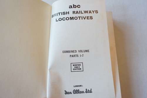Winter 1962 1963 Locomotives Combined Volume abc Book Allan No Underlinings VGC - Picture 2 of 9