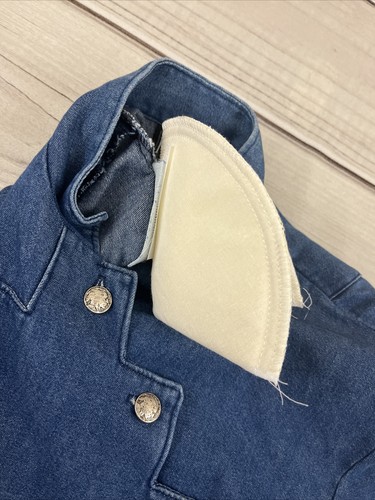 Vintage Neu mit Etikett Roughrider by Circle T Damen Denim Bolero Jacke Western Cowgirl - XS - Bild 14 von 14