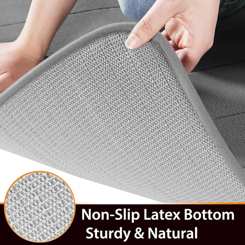 Memory Foam Bath Mat Rug, 24 X 17 Inches, Comfortable, Soft, Super Water Absorpt - Picture 5 of 12