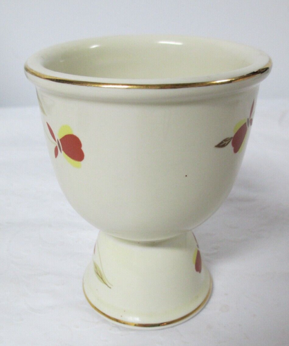 Hall Jewel Tea Autumn Leaf Collectible Double Egg Cup 1997 NALCC - Picture 2 of 5