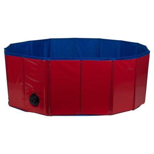 Tier Haustier Waschbad Laufstall PVC Wasser Pool Faltbar Waschbar Tragbar Welpe M/L - Bild 6 von 11