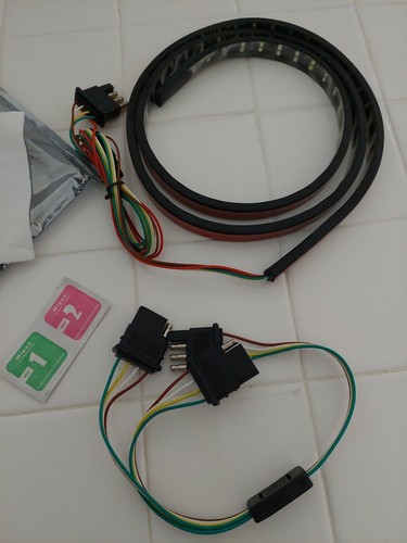 Barra de luz LED portón trasero tira remolque camión freno luz de giro L49""xW0,55""x0 - Imagen 11 de 12