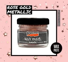 Rose Gold Metallic  | Wax Paste| Pentart  Metallic Gilding Wax