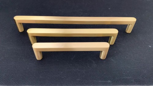 Solid Brass Cabinet Drawer Knobs Gold Furniture Kitchen Cupboard Pull Handles - Picture 2 of 32