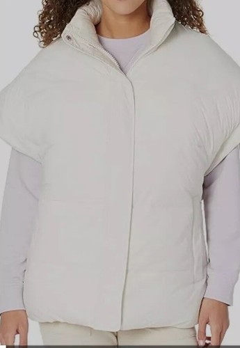 NUEVO CON ETIQUETAS UGG Para mujeres Sydnee Reversible Buffer Marfil Chaleco Chaqueta EE. UU. Talla L - Imagen 2 de 7