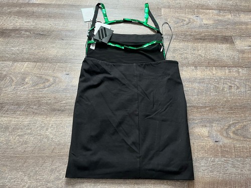 The Attico “rue” Womens 36 XXS Green Reflective Mini Dress Sleeveless K8 - Picture 2 of 8