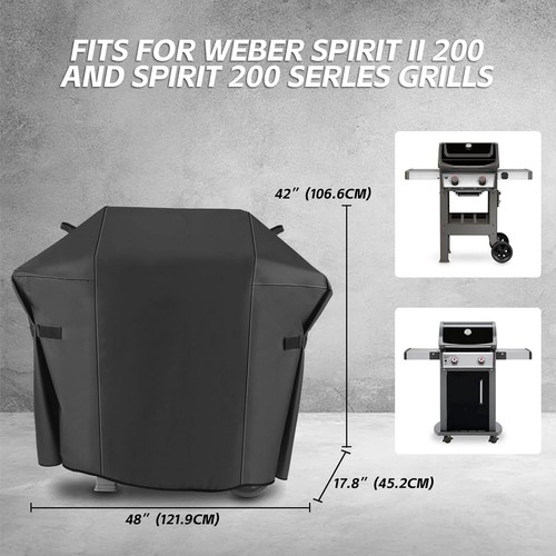 Heavy Duty 7138 Grill Cover for Weber Spirit 200 210 E200 E210 Series 2 Burner