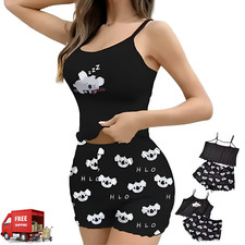 Women Pajamas Sleepwear Pajama Set Casual Soft Comfortable Camisole And Shorts