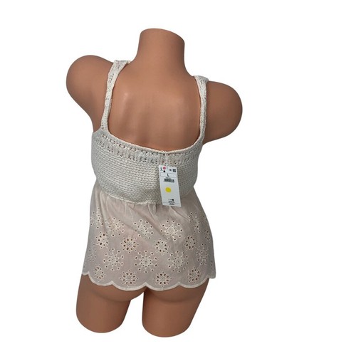 Neu mit Etikett Reserved Häkel Strick Ösen Spitze Top Shirt Größe L Cottagecore Boho Strand - Bild 6 von 11