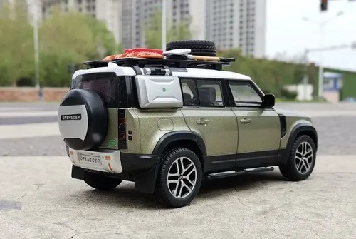 1/24 Range Rover Defender Car Model Diecast Toy Car Collection Sound light - Picture 20 of 30