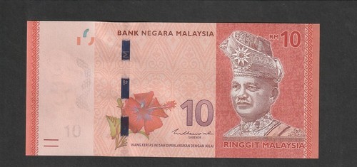 Malesia 10 Ringgit (2021) P53c Nuovo segno Nor Shamsiah Mohd. Banconota Yunus UNC - Foto 3 di 5