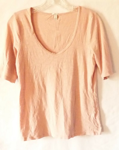 J. Crew Pink Lightweight Medium T-Shirt - Picture 2 of 4