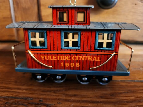 Yuletide Central Locomotive, Tender, Box Car & Caboose Christmas Ornament Set - Picture 14 of 19