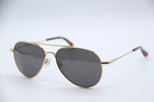 NEW AMERICAN OPTICAL GENERAL GOLD TORT TIPS AUTHENTIC SUNGLASSES 55-14